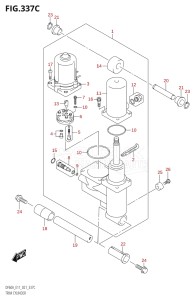 06002F-240001 (2022) 60hp E01 E40 E11-Gen. Export - Costa Rica (DF60AQH  DF60AQH  DF60AT  DF60AT  DF60ATH  DF60ATH) DF60A drawing TRIM CYLINDER (SEE NOTE)