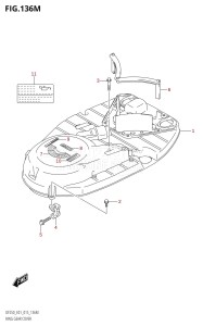 DF225Z From 22503Z-510001 (E01 E40)  2005 drawing RING GEAR COVER (DF250Z:E40)