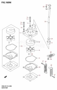 DF40A From 04003F-410001 (E01)  2014 drawing WATER PUMP (DF60ATH:E40)