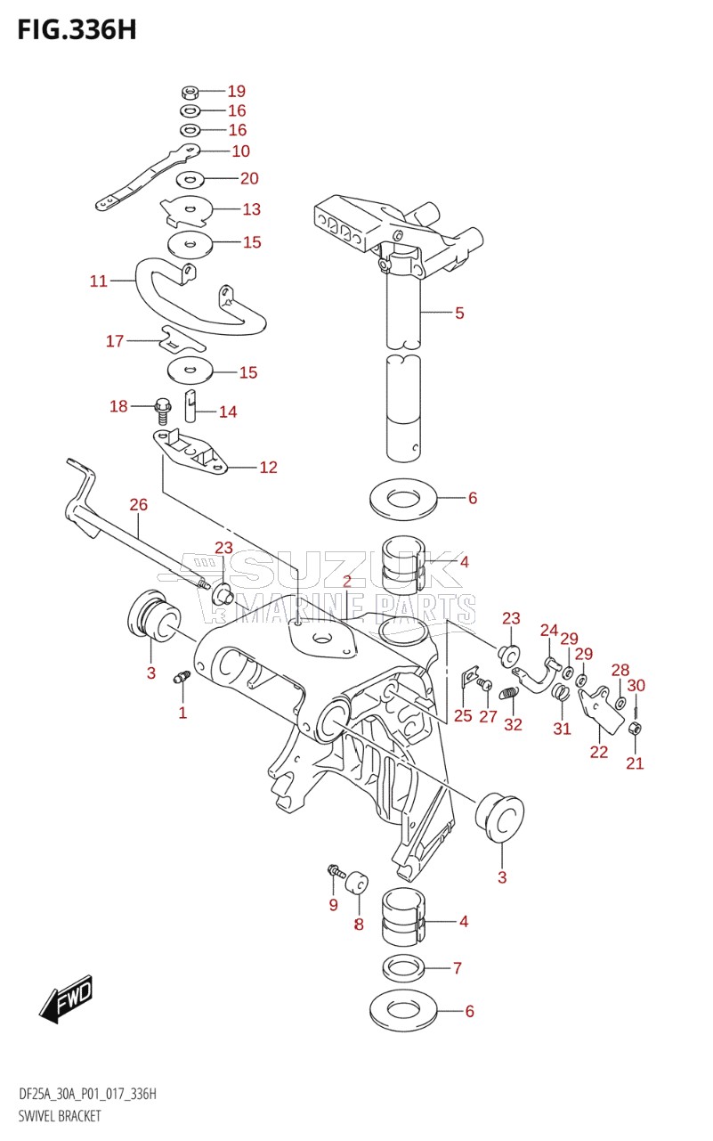 SWIVEL BRACKET (DF30ATH:P01)