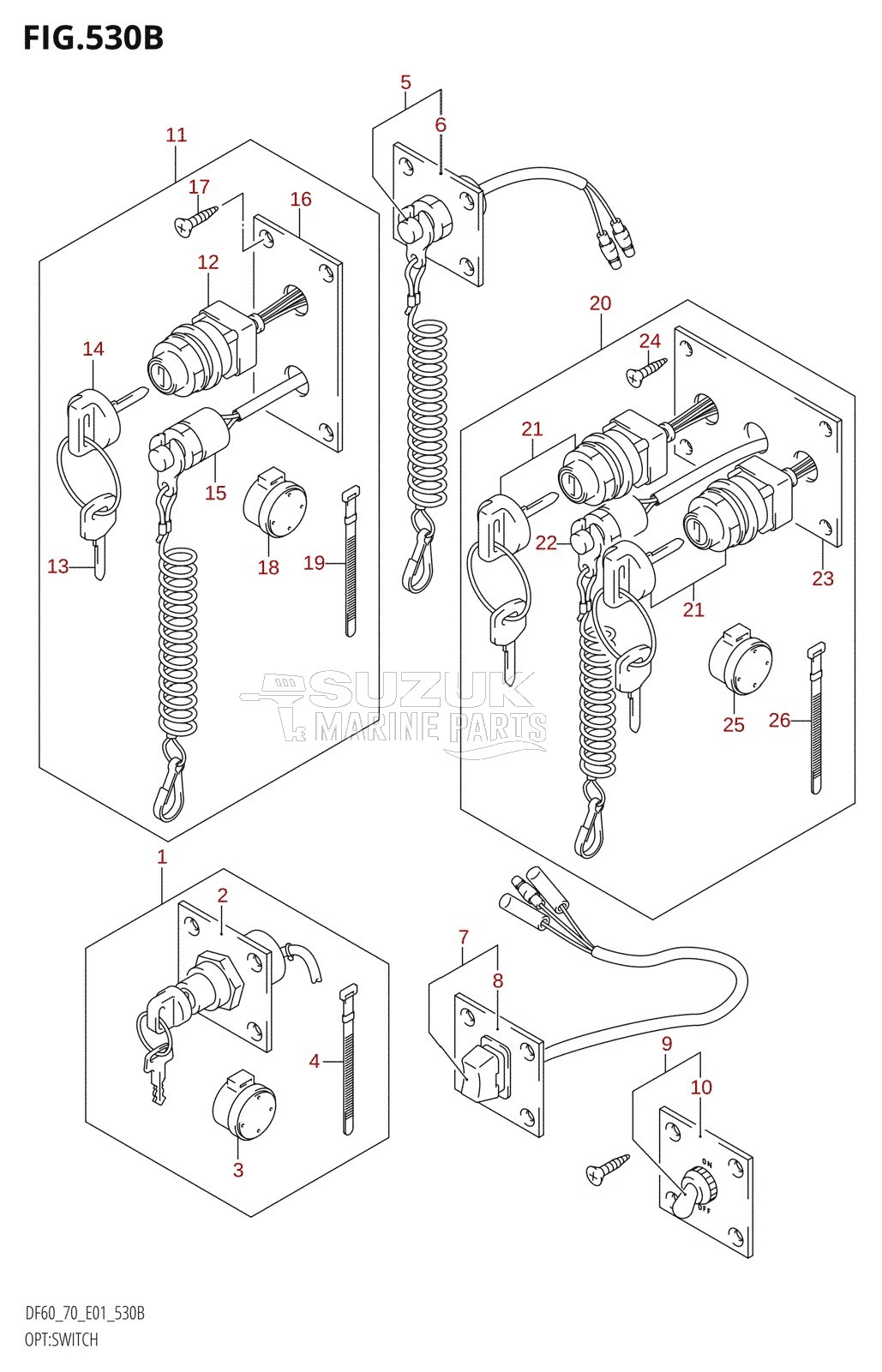 OPT:SWITCH (K5,K6,K7,K8,K9)