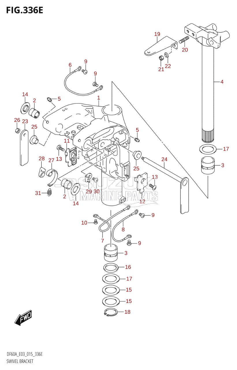 SWIVEL BRACKET (DF60AVT:E03)