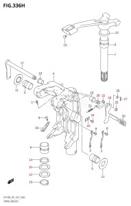 DF100A From 10003F-310001 (E01 E40)  2013 drawing SWIVEL BRACKET (DF140AT:E40)