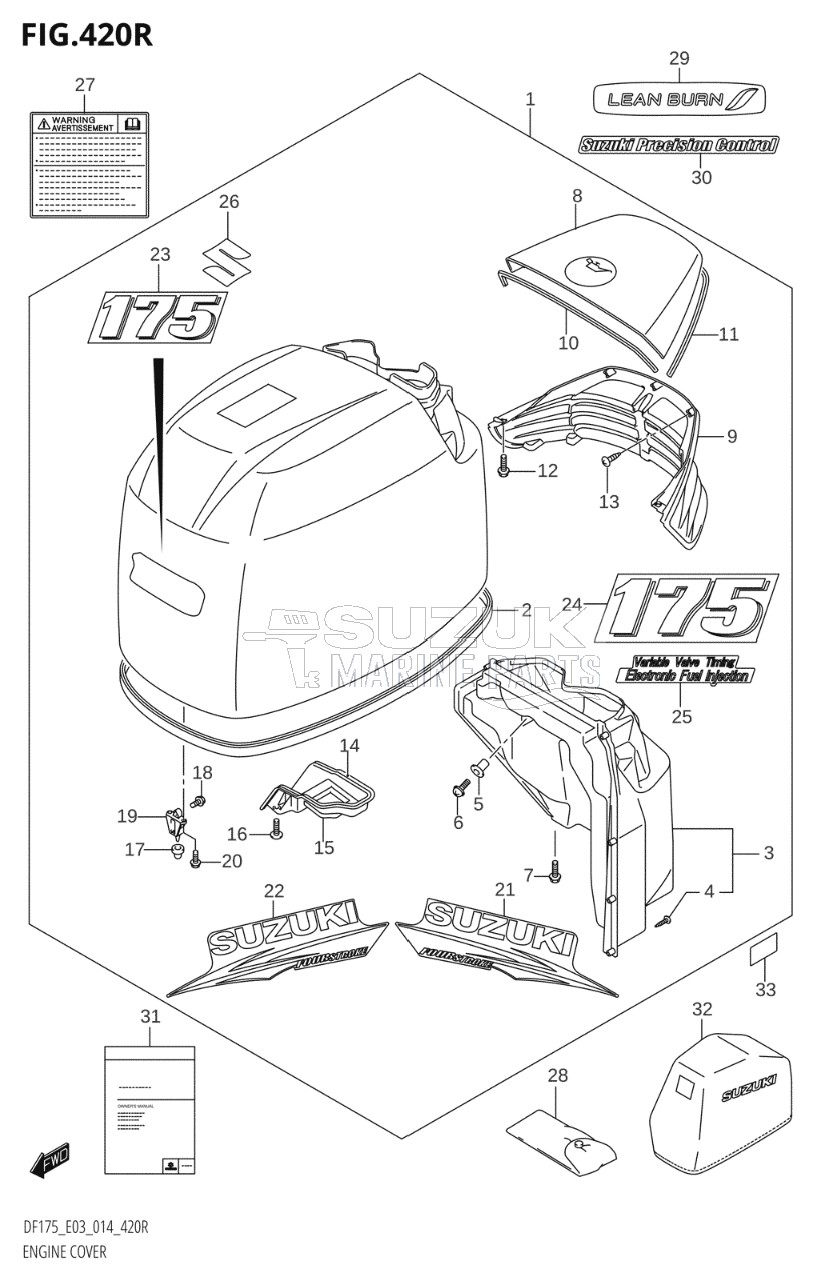 ENGINE COVER (DF175ZG:E03)