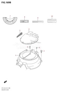 DF25 From 02503F-410001 (E03)  2014 drawing MAGNETO COVER (DF25Q:E03)