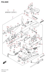 06002F-910001 (2019) 60hp E01-Gen. Export 1 (DF60AQH  DF60AT  DF60ATH) DF60A drawing TILLER HANDLE (DF60ATH,DF50AVTH,DF60AVTH)