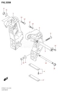 DF115BT From 11506F-340001 (E11 E40)  2023 drawing CLAMP BRACKET (DF115BT,DF115BZ)