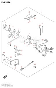 DF9.9A From 00994F-610001 (P03)  2016 drawing OPT:REMOTE CONTROL PARTS (DF8A:P03)