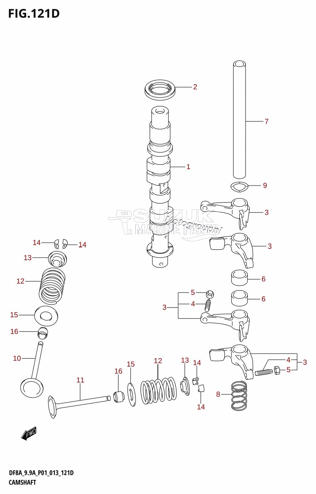 CAMSHAFT (DF9.9AR:P01)