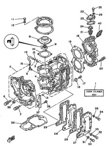 20C drawing CYLINDER--CRANKCASE