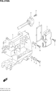 17503P-240001 (2022) 175hp E11-Gen. Export 2 (DF175AP    DF175AP) DF175AP drawing RECTIFIER / IGNITION COIL