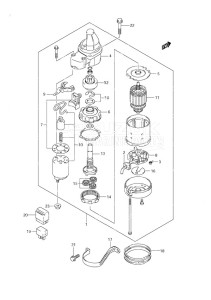 DF 9.9 drawing Starting Motor