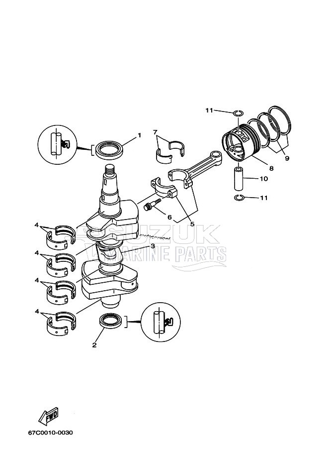 CRANKSHAFT--PISTON