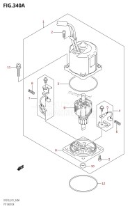 DF200Z From 20002Z-110001 (E01 E40)  2011 drawing PTT MOTOR (X-TRANSOM,XX-TRANSOM)