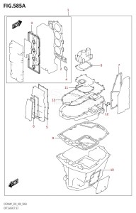 DF150AZ From 15003Z-040001 (E03)  2020 drawing OPT:GASKET SET