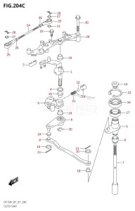 DF175AP From 17503P-710001 (E01 E40)  2017 drawing CLUTCH SHAFT (DF175AP:E01)