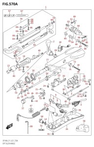 DF100A From 10003F-140001 (E01)  2021 drawing OPT:TILLER HANDLE (DF100AT,DF115AT,DF115AZ)