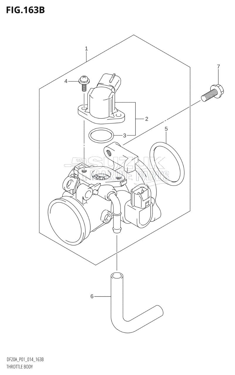 THROTTLE BODY (DF9.9BR:P01)