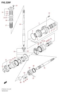 DF100A From 10003F-310001 (E01 E40)  2013 drawing TRANSMISSION (DF115AZ:E40)