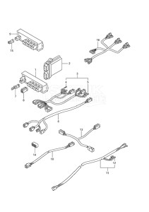 Outboard DF 150 drawing Harness (2008 & Newer)