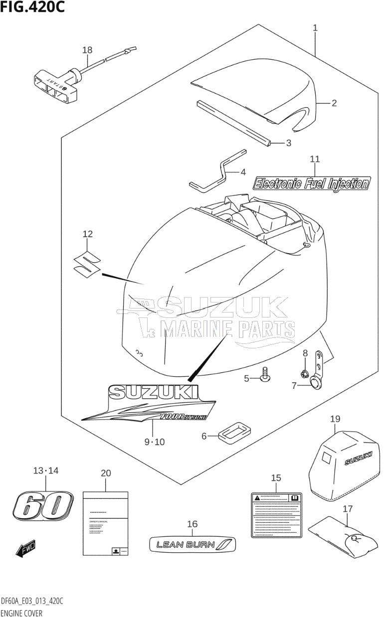 ENGINE COVER (DF60A:E03)