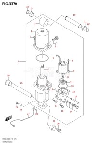 07003F-910001 (2019) 70hp E03-USA (DF70A  DF70ATH) DF70A drawing TRIM CYLINDER