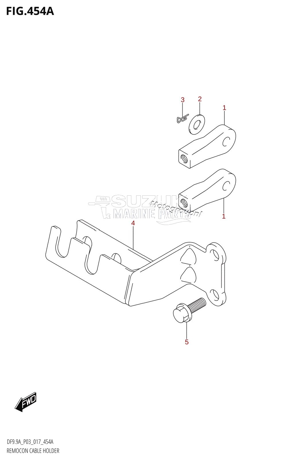 REMOCON CABLE HOLDER (DF8AR:P03)