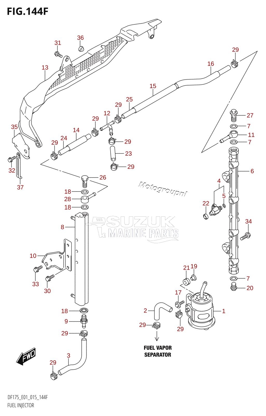 FUEL INJECTOR (DF150Z:E40)