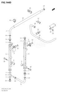 25004F-310001 (2013) 250hp E03-USA (DF250ST) DF250ST drawing FUEL INJECTOR (DF225Z:E03)