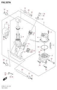 DF175AZ From 17503Z-340001 (E11 E40)  2023 drawing TRIM CYLINDER