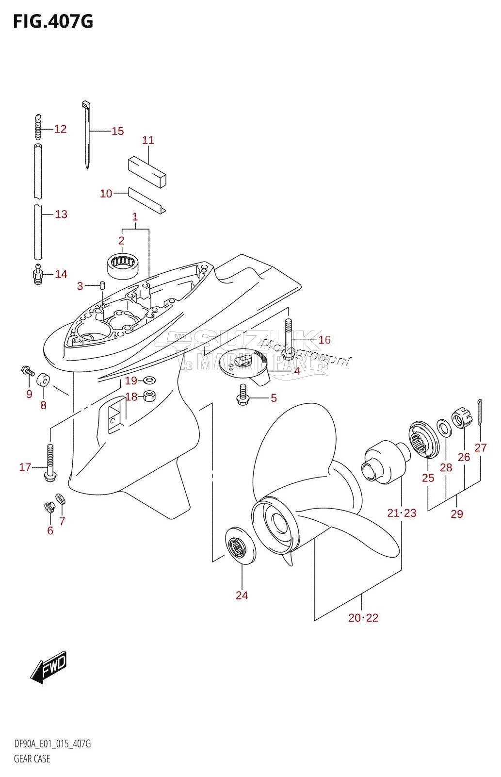 GEAR CASE (DF90A:E01)