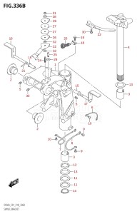 04003F-810001 (2018) 40hp E01-Gen. Export 1 (DF40AQH  DF40AT  DF40ATH) DF40A drawing SWIVEL BRACKET (DF40AQH:E01,DF40ATH:E01,DF50ATH:E01)