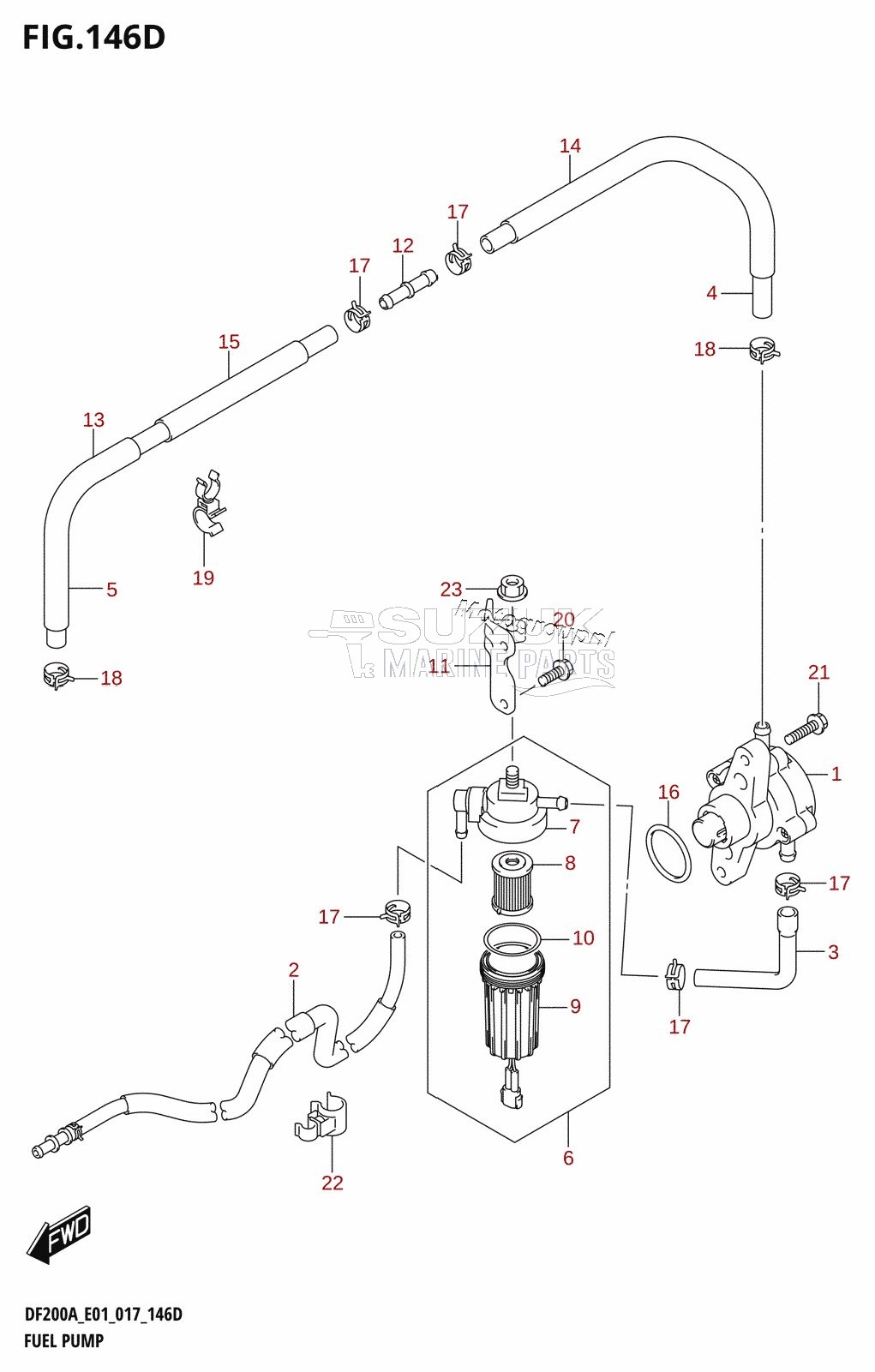 FUEL PUMP (DF200AZ:E40)