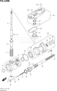 04003F-210001 (2012) 40hp E01-Gen. Export 1 (DF40AQH  DF40AT) DF40A drawing TRANSMISSION (DF40AQH:E01)