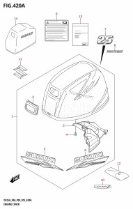 DF25A From 02504F-510001 (P03)  2015 drawing ENGINE COVER (DF25A:P03)