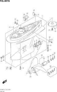 17503P-240001 (2022) 175hp E11-Gen. Export 2 (DF175AP    DF175AP) DF175AP drawing GEAR CASE