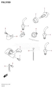 DF250Z From 25003Z-510001 (E40)  2015 drawing SENSOR (DF200Z:E40)