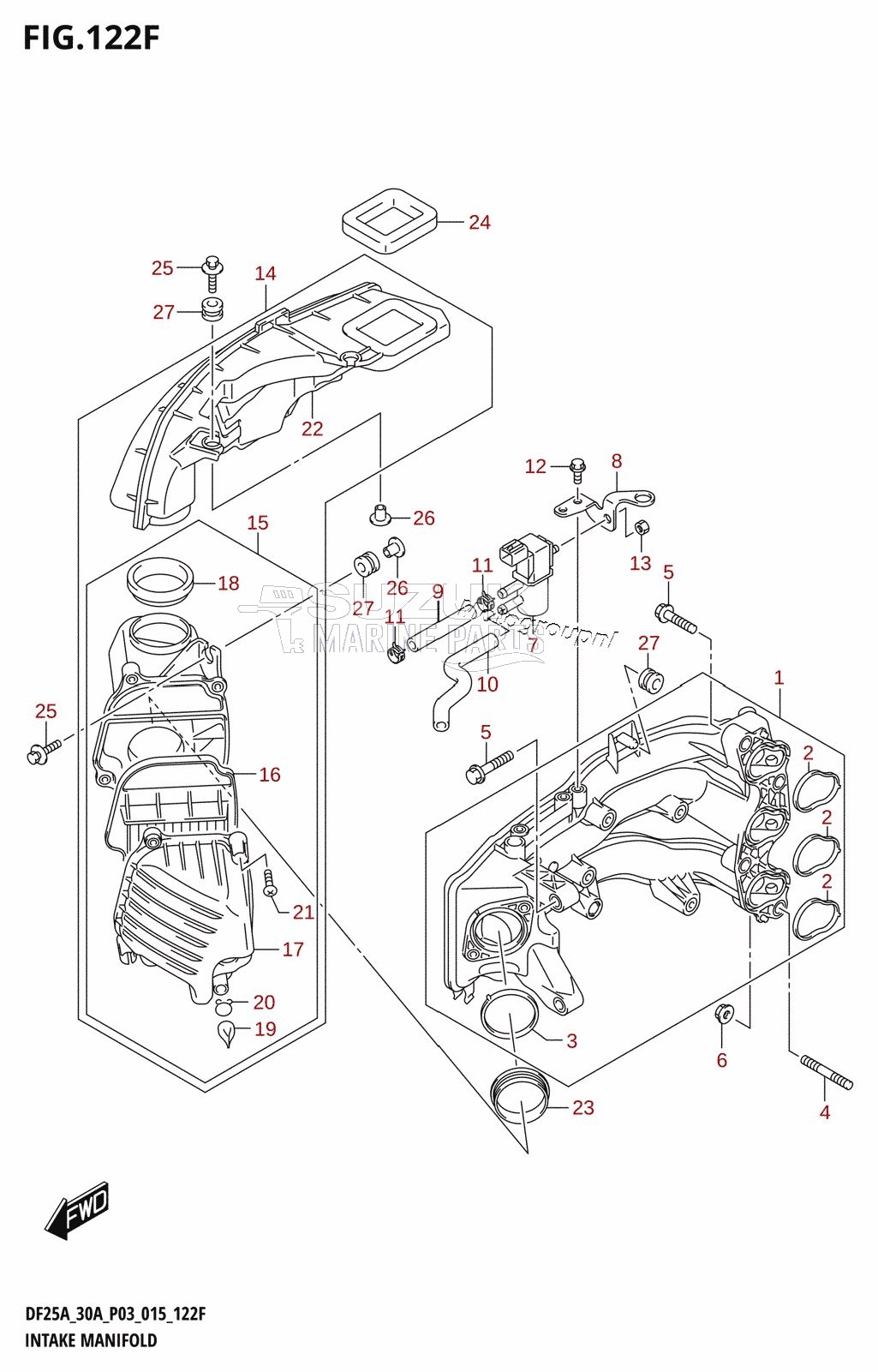 INTAKE MANIFOLD (DF30AT:P03)