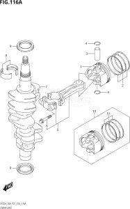 03003F-610001 (2016) 30hp P01 P40-Gen. Export 1 (DF30A  DF30AQ  DF30AR  DF30AT  DF30ATH  DT30  DT30R) DF30A drawing CRANKSHAFT