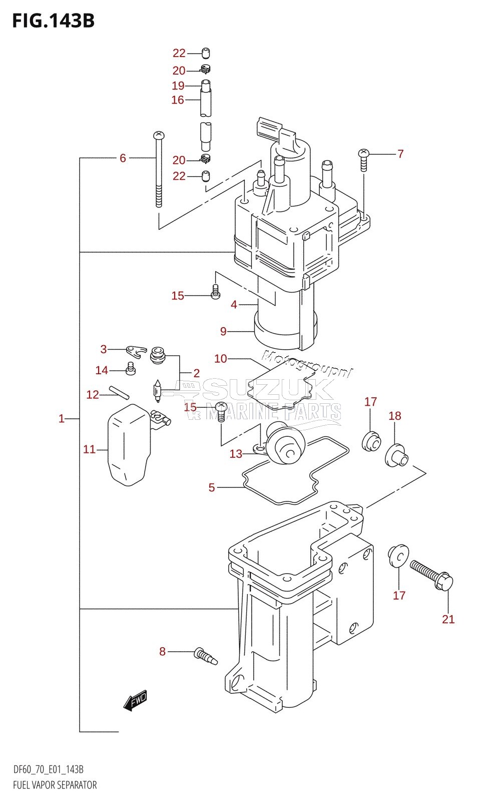 FUEL VAPOR SEPARATOR (X,Y)