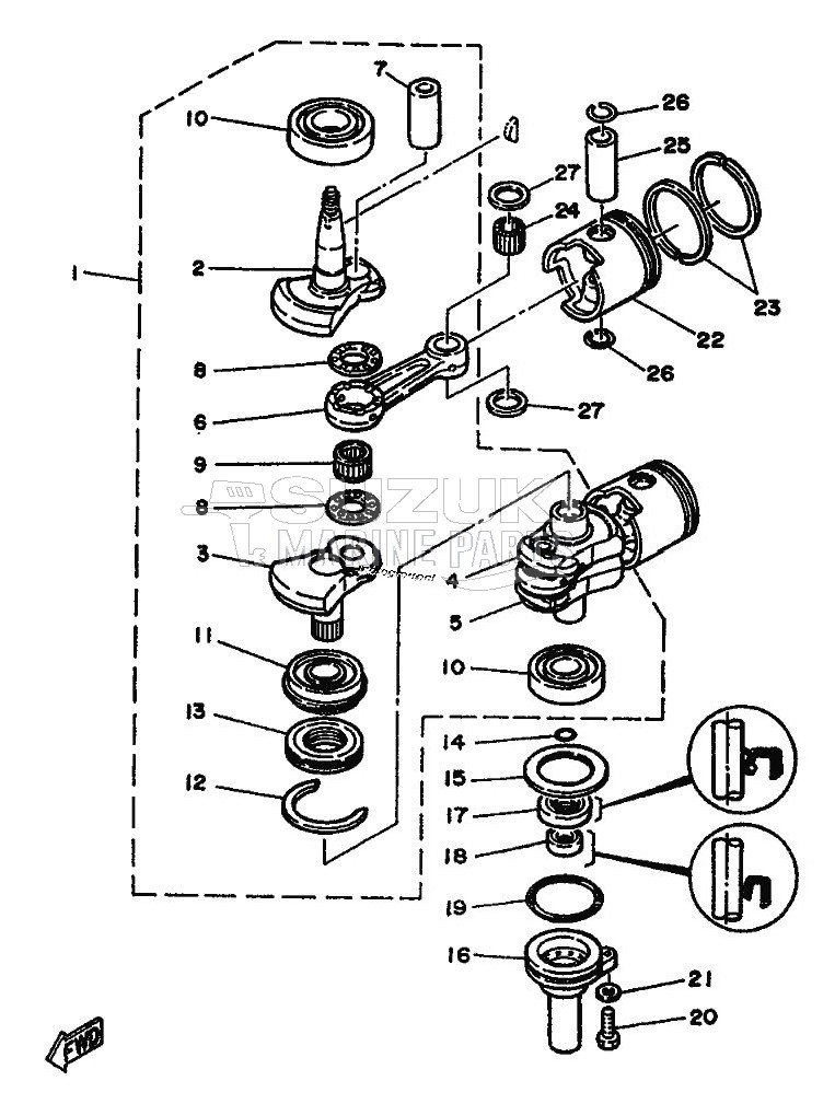 CRANKSHAFT--PISTON