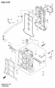 DF60A From 06002F-310001 (E01 E40)  2013 drawing CYLINDER HEAD (DF50ATH:E01)