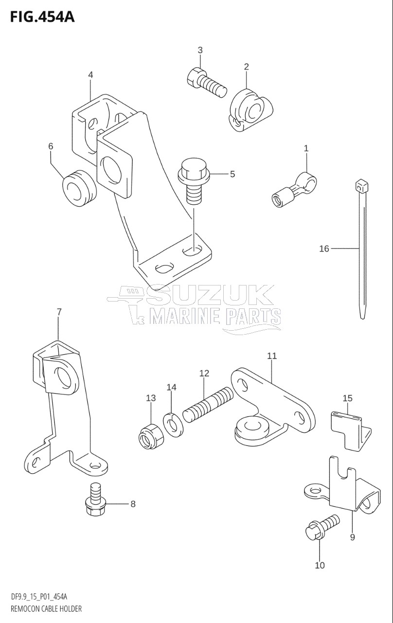 REMOCON CABLE HOLDER (DF9.9R,DF15R)