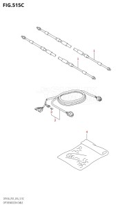 00994F-610001 (2016) 9.9hp P01-Gen. Export 1 (DF9.9A  DF9.9AR) DF9.9A drawing OPT:REMOCON CABLE (DF9.9A:P01)