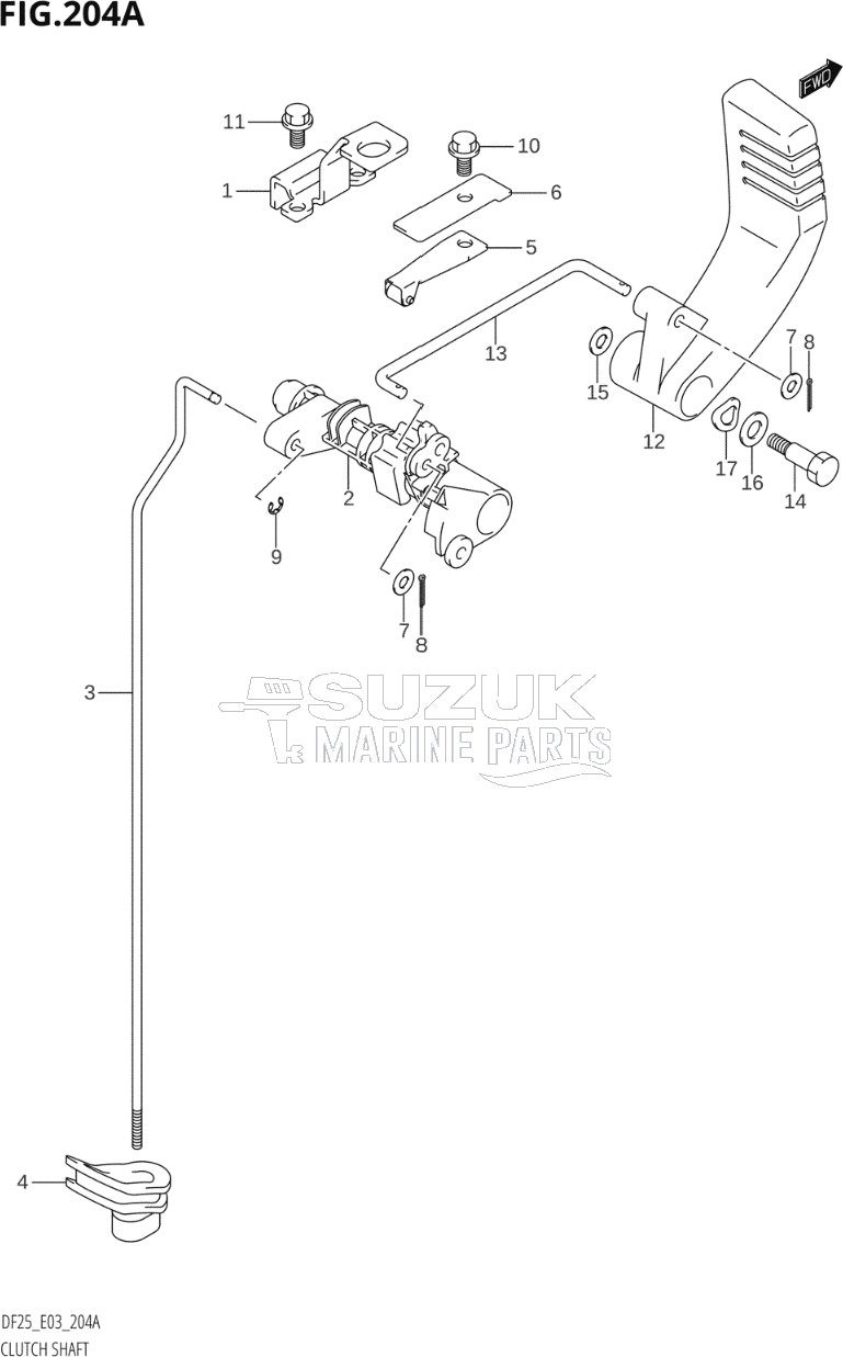 CLUTCH SHAFT (DF25)