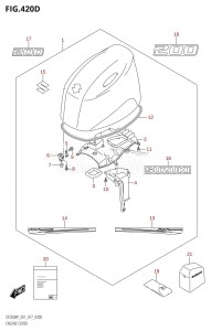 DF200AP From 20003P-710001 (E01 E40)  2017 drawing ENGINE COVER (DF200AP:E40)