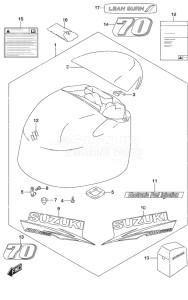 DF 70A drawing Engine Cover