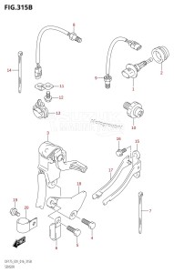 DF175TG From 17502F-610001 (E01 E40)  2016 drawing SENSOR (DF150T:E40)