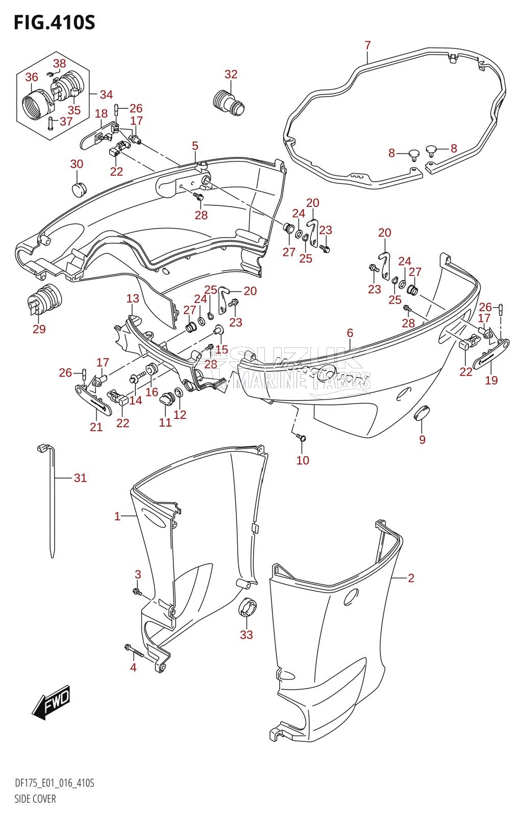 SIDE COVER (DF175ZG:E40)