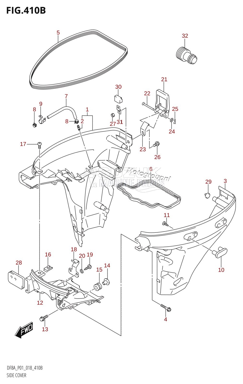 SIDE COVER (DF8AR,DF9.9AR)